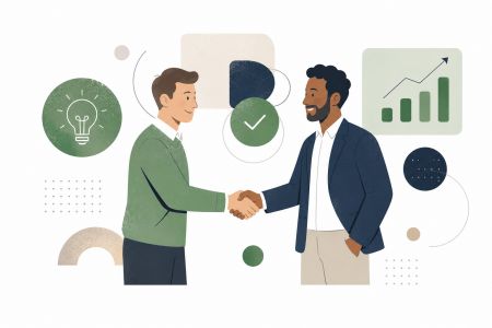 Dos hombres dándose la mano